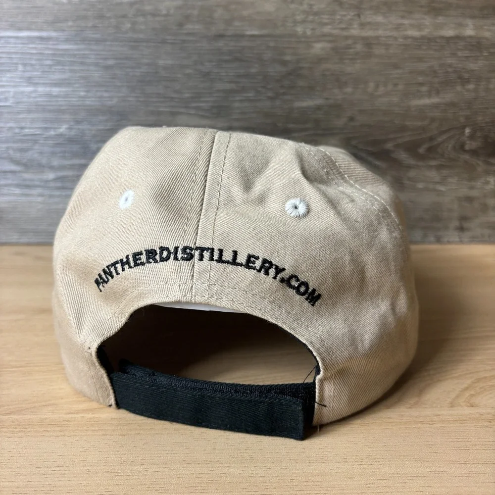 Panther Distillery Hat Cap Strap Back Brown Adjustable